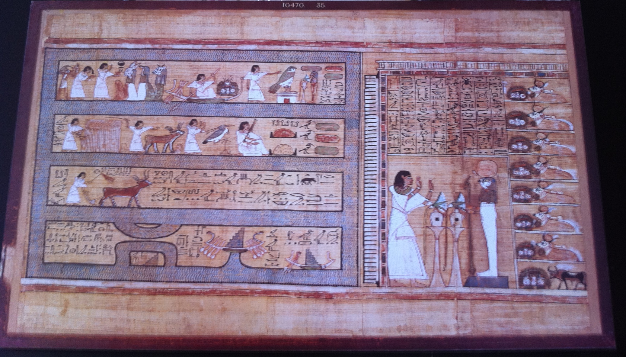 Bildbrett Papyrus Ani: Die Gefilde der Seligen